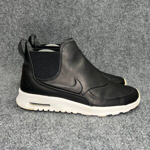 Nike Air Max Thea Mid Shoes Women's Size 8.5 Black Sail Leather Athletic Sneaker